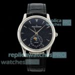 F8 Swiss Clone Jaeger-LeCoultre Master Ultra-Thin Moon Phase Starry Blue Dial Watch 